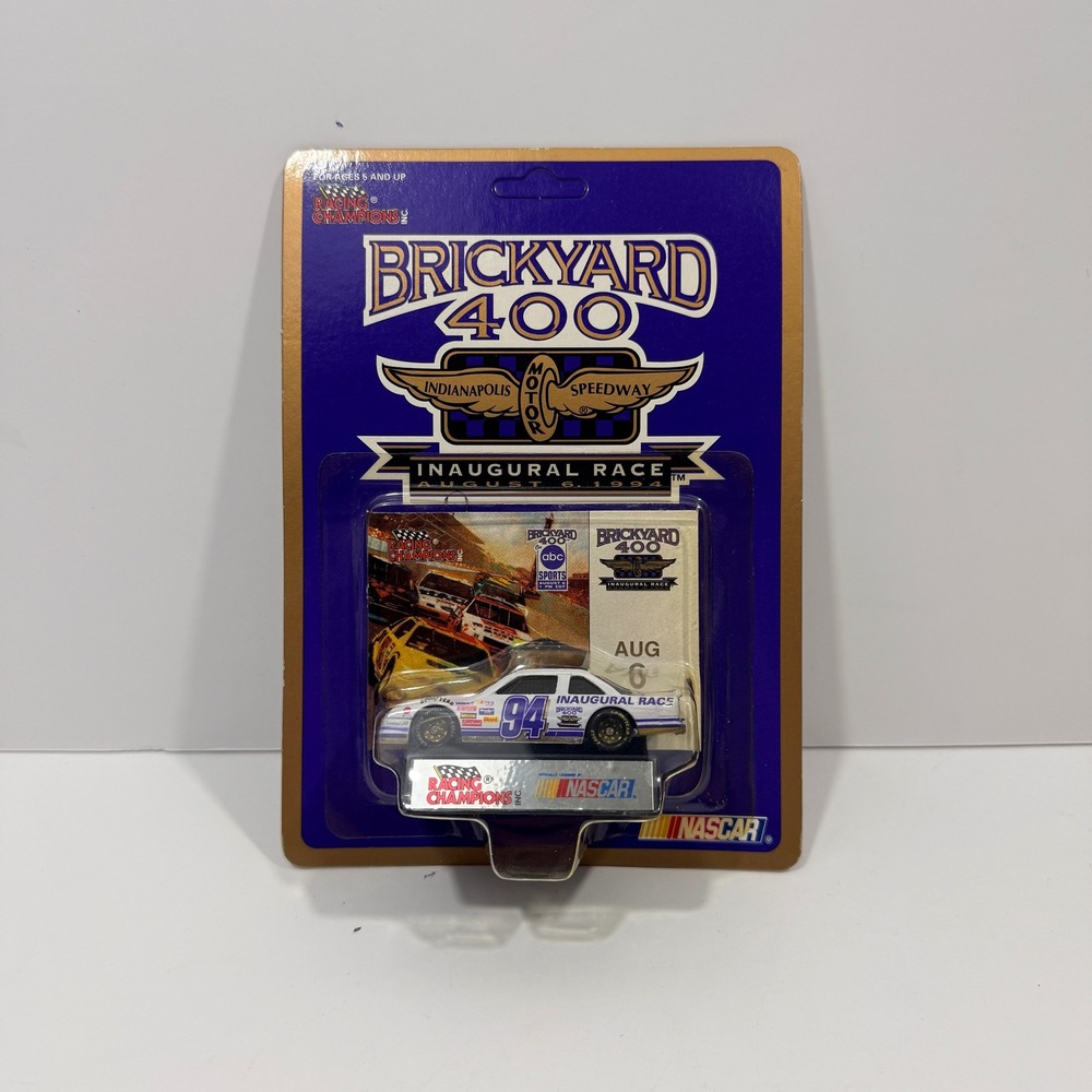 Racing Champions Brickyard 400 Diecast 1:64 White New 1994 Inaugural Race